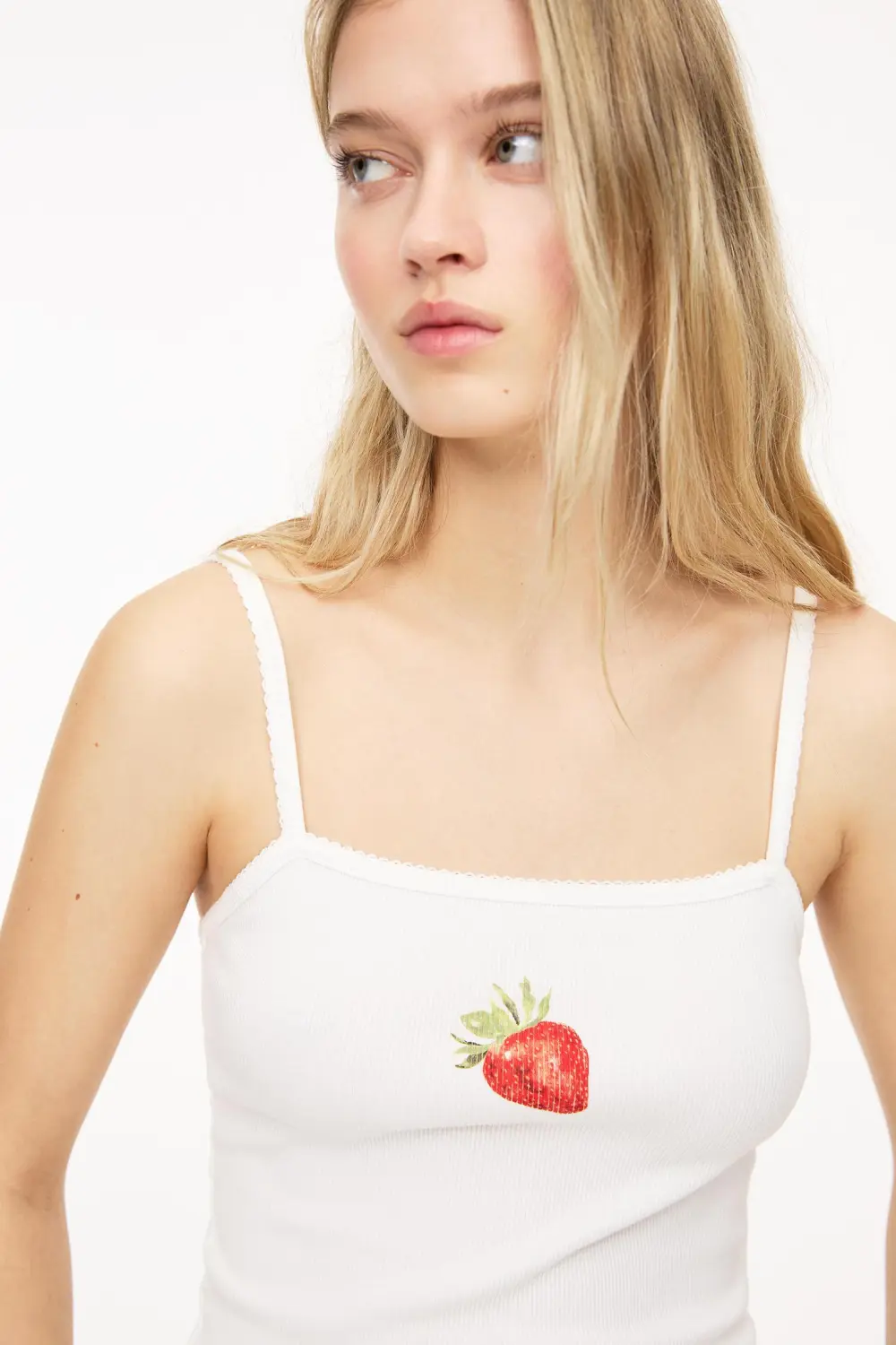 Strawberry strappy top