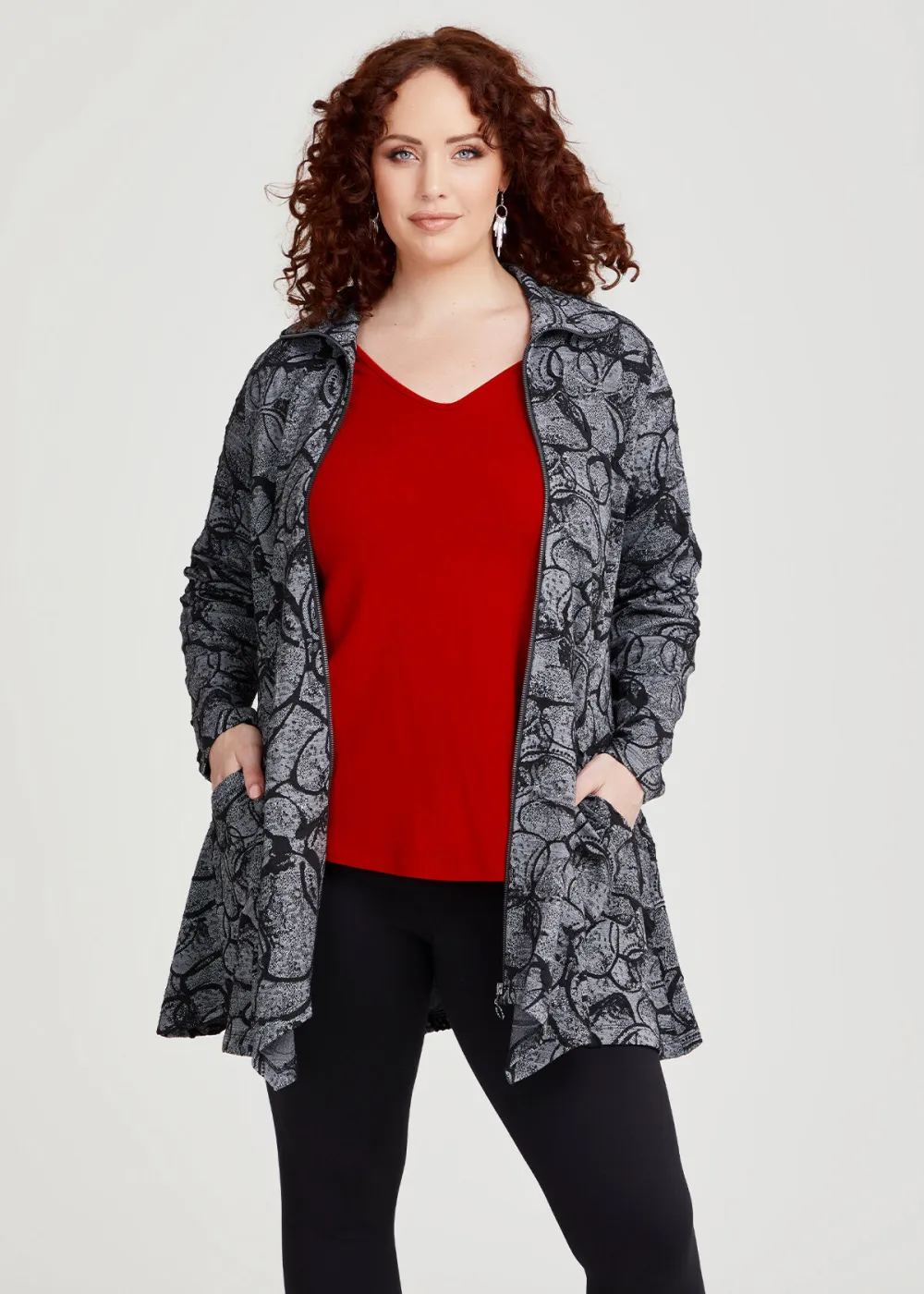 Jacquard Zip Jacket