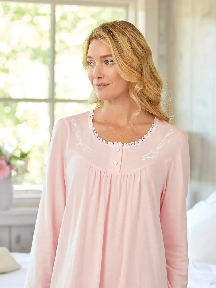 Sweet Dreams Long-Sleeve Nightgown