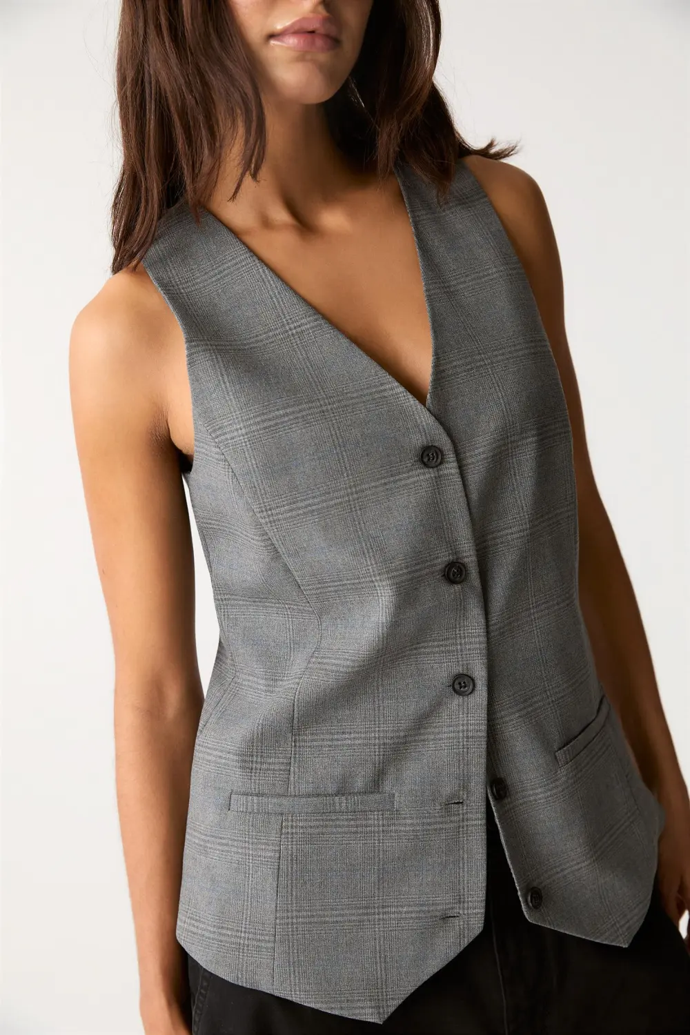Plaid vest