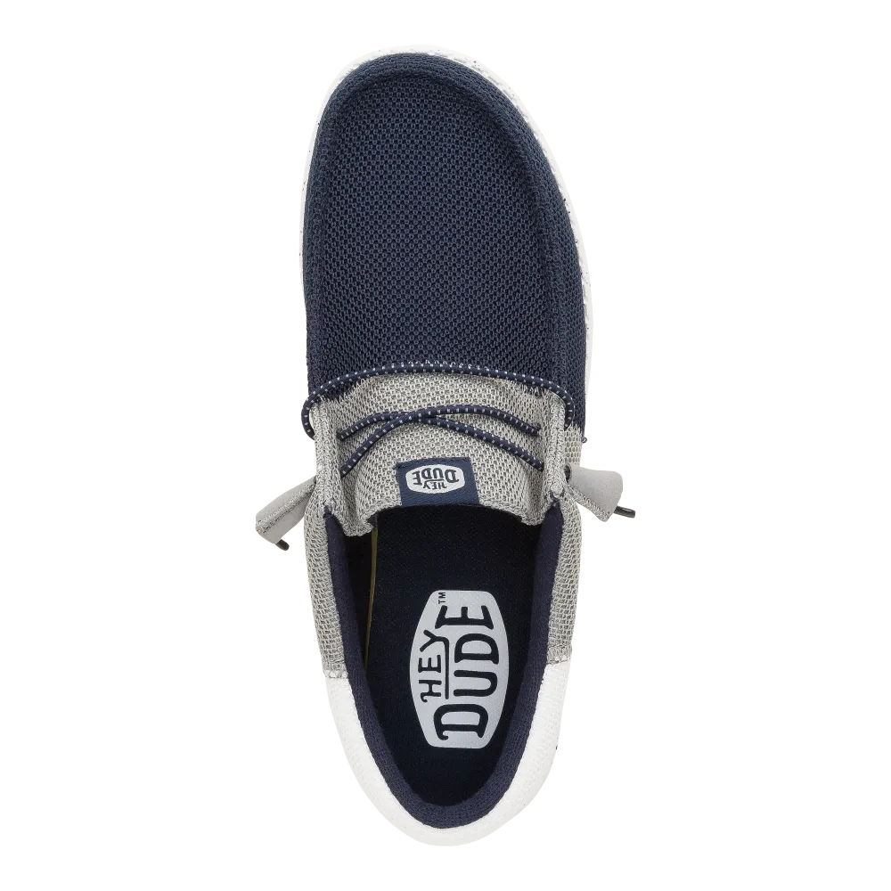 Wally Tri Varsity Mesh - Navy/Grey