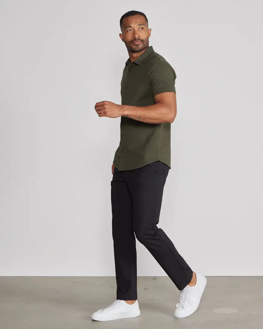 Lux Short Sleeve Button Down