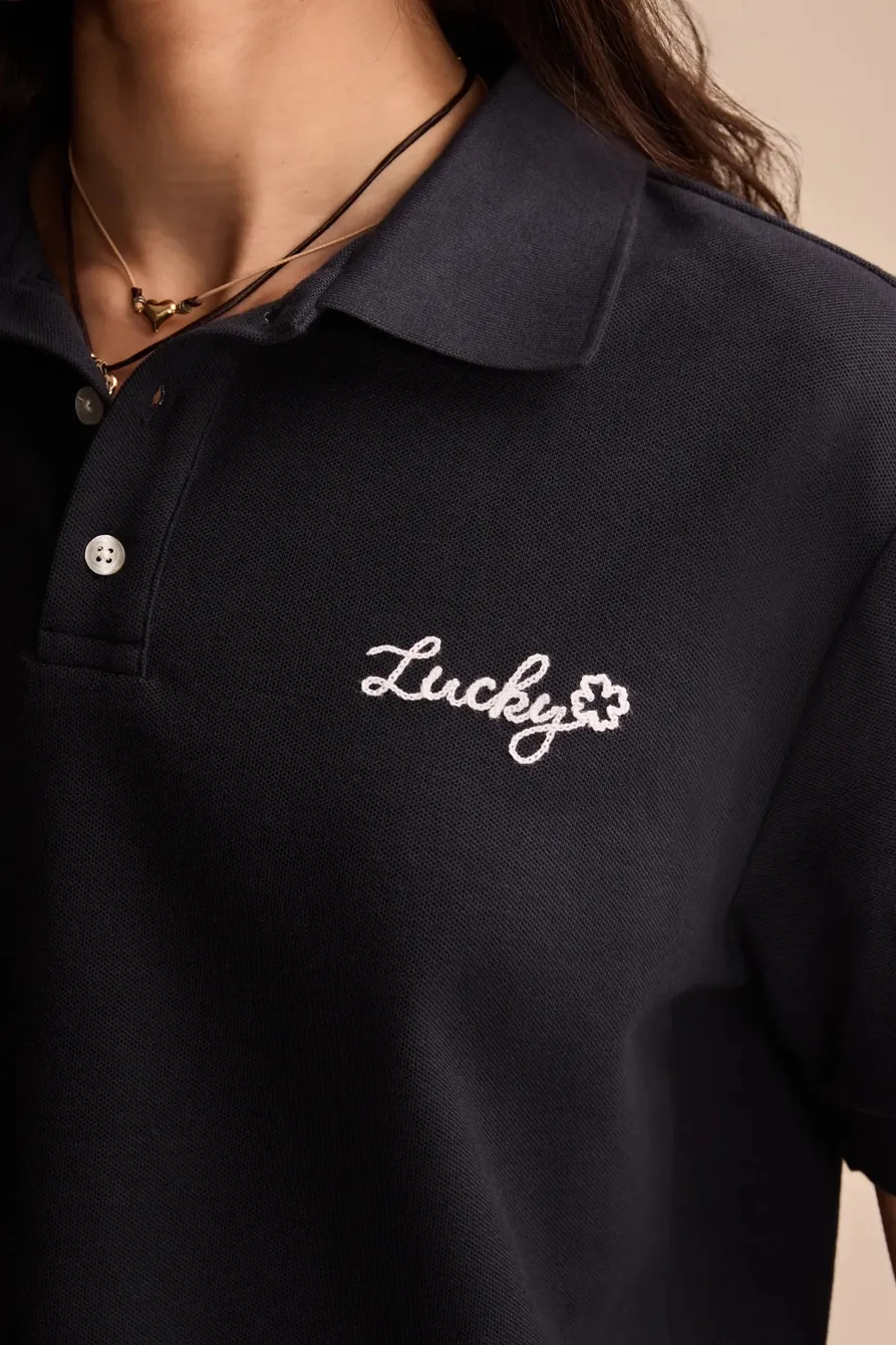 Blue Nights Short Sleeve Polo