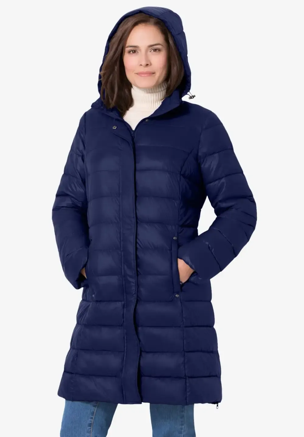 Long Packable Puffer Jacket