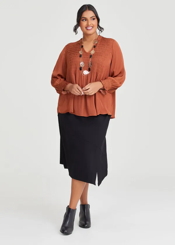 Ponte Fundamental Aline Long Skirt
