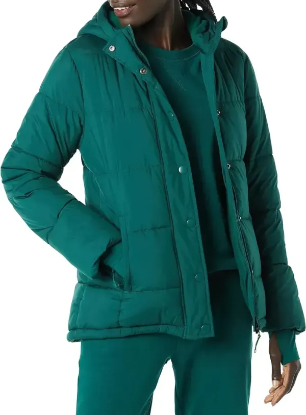 Women's Heavyweight Long-Sleeve Hooded Puffer Coat (Available in Plus Size)