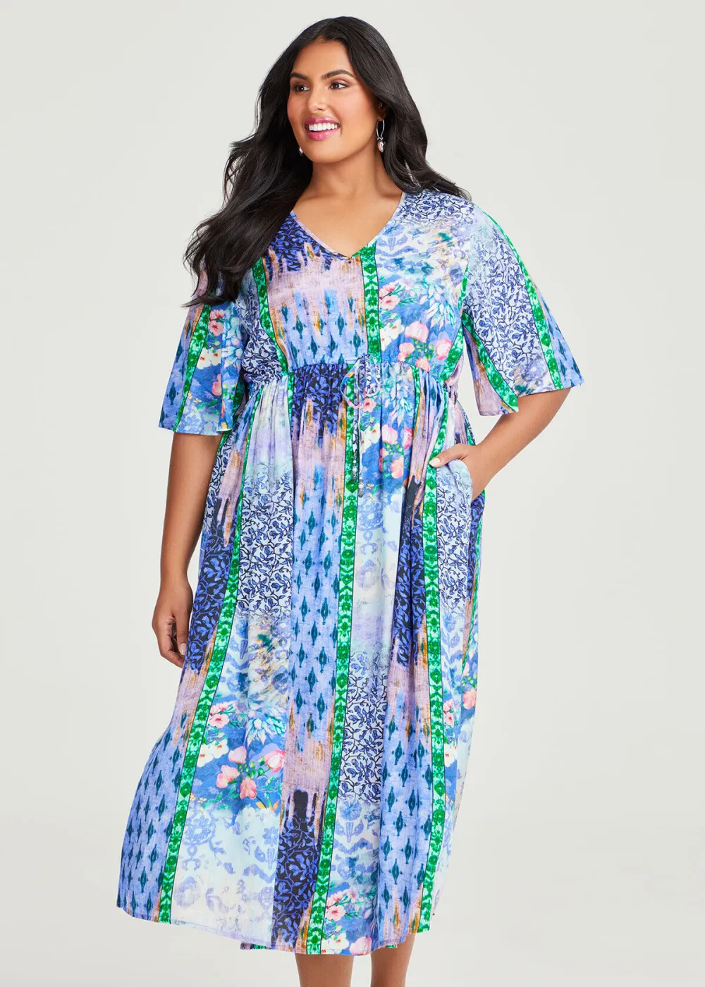 Natural Zinnia Summer Dress