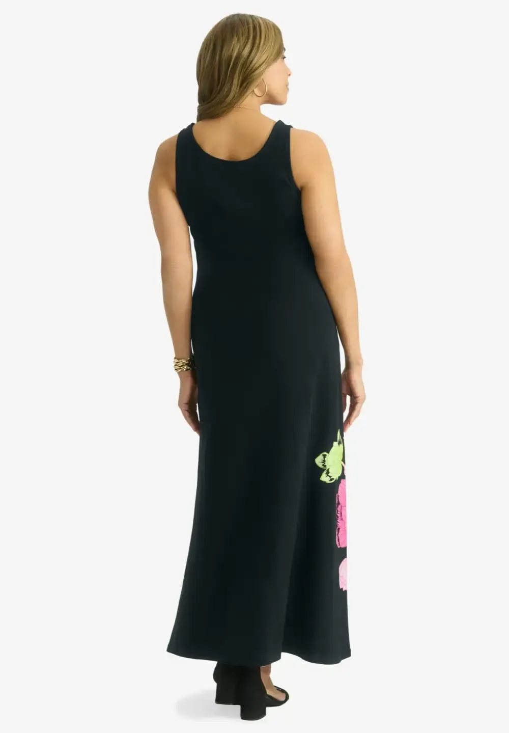 Stretch Cotton Tank Maxi Dress