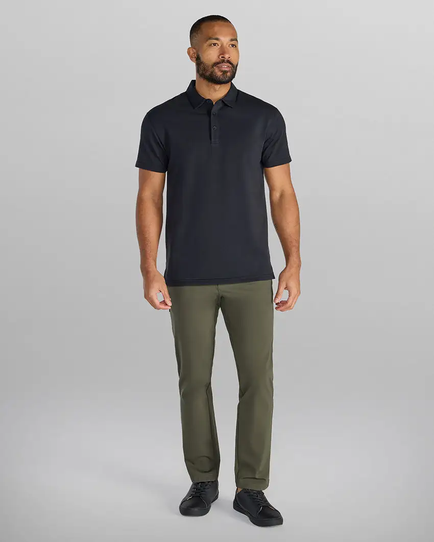 Lux Split Hem Polo
