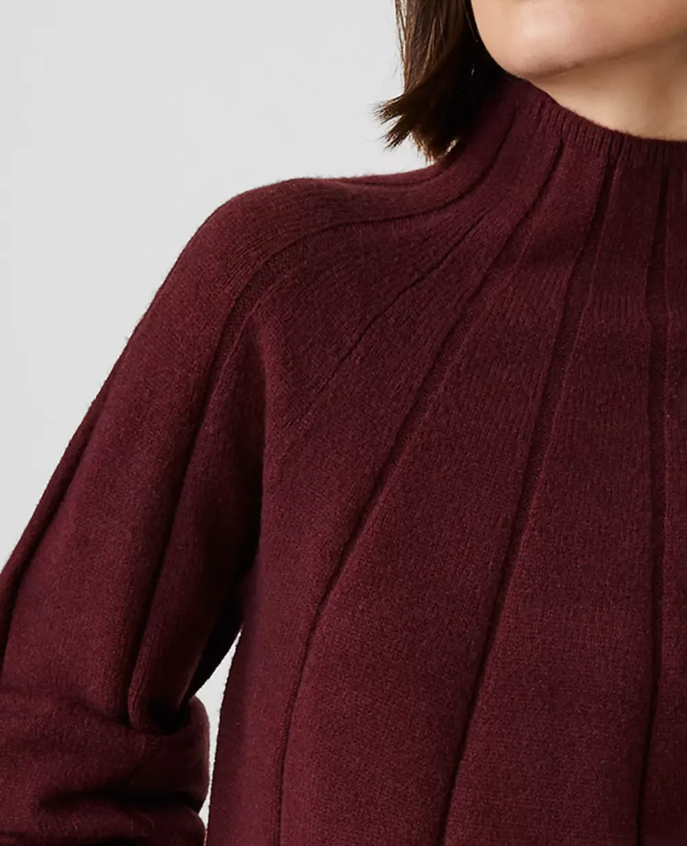 Petite Traveling Stitch Turtleneck Sweater