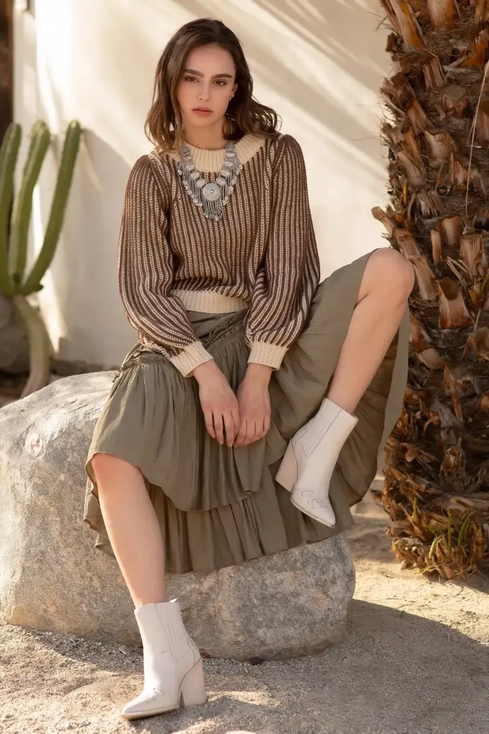 Striped Cropped Sweater
