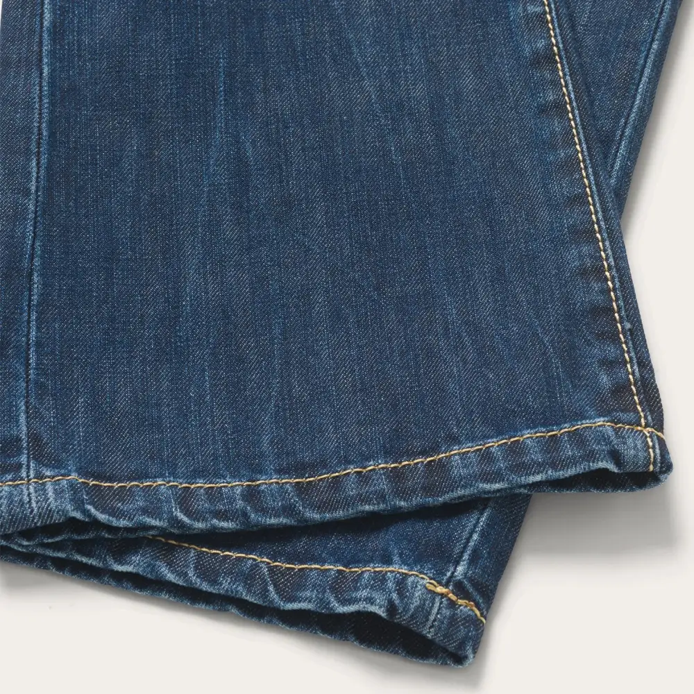 1014 Fit Semi-Destructed Wash Jeans