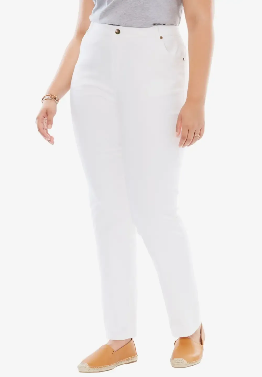 Straight-Leg Stretch Denim Jean