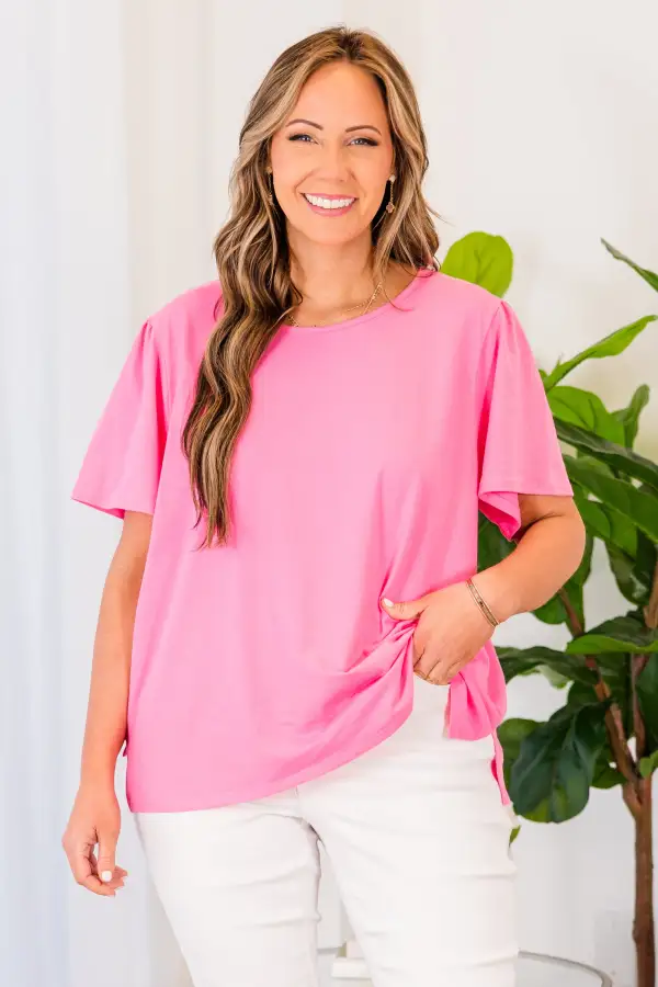 An Open Book Top, Pink