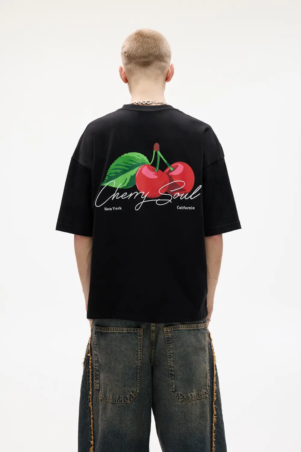 STWD T-shirt with cherry graphic
