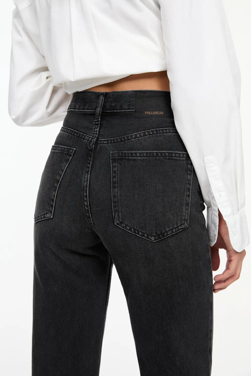 Jeans rectos tiro alto