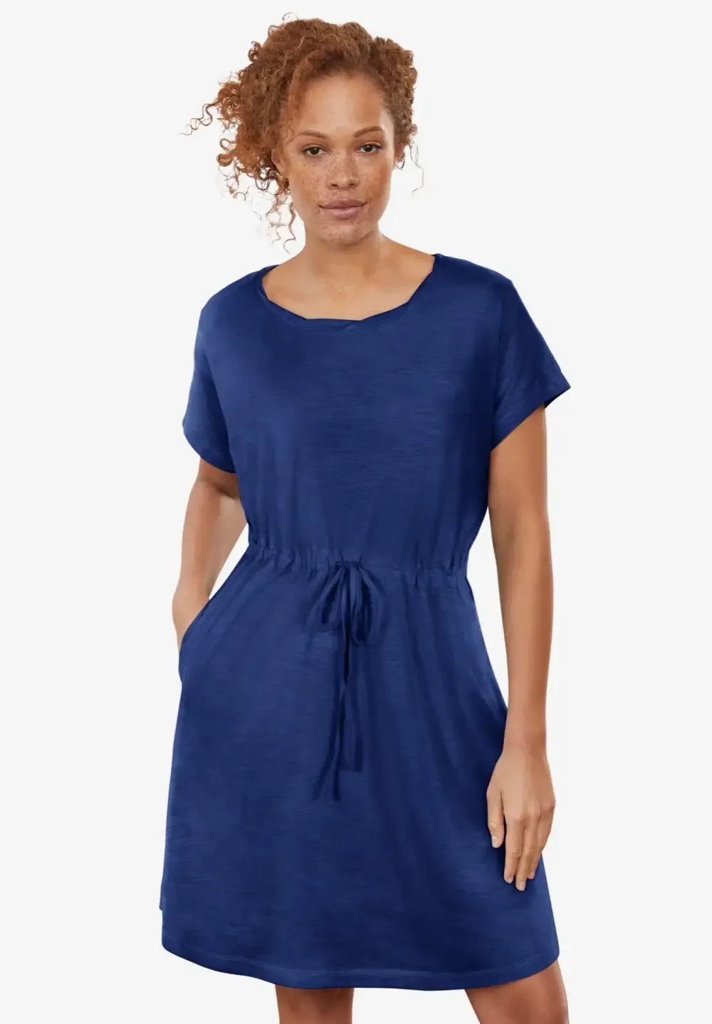 Knit Drawstring Dress