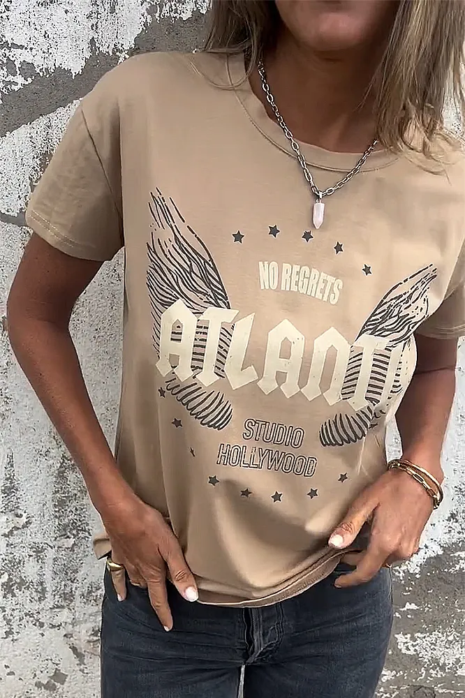 Women's cartoon pattern T-shirt