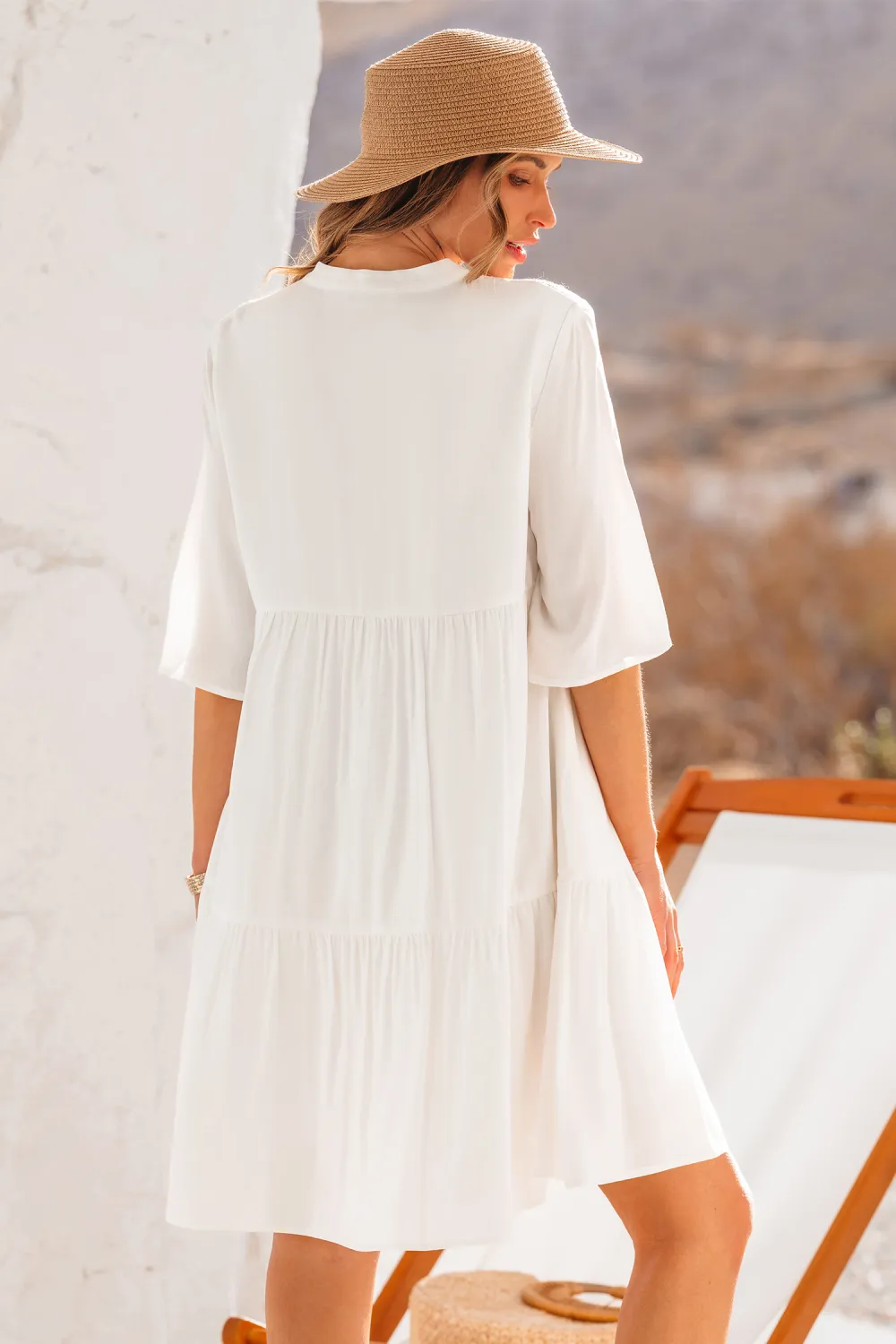 Stay Wild White Mini Dress