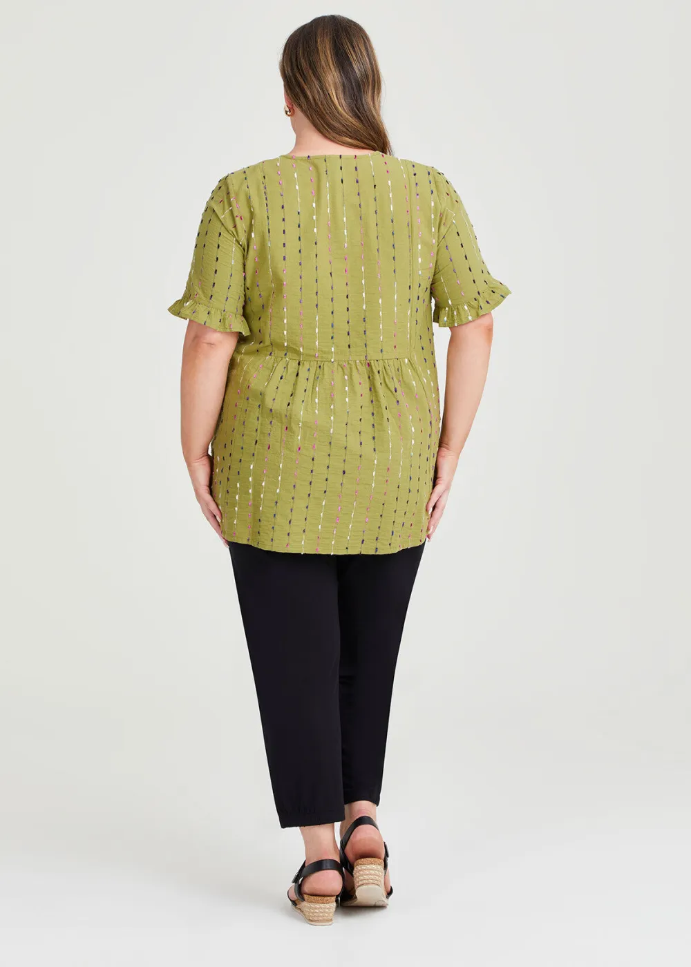 Slub Cotton Blend Top