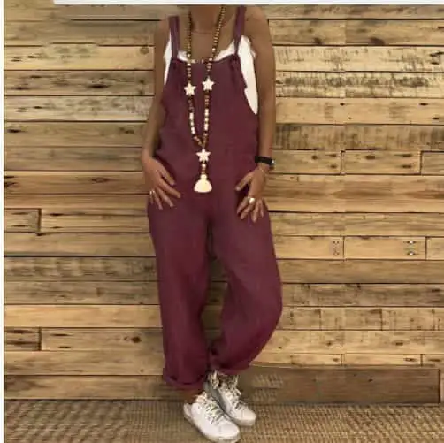Women's Fashion Loose Casual Jumpsuit
