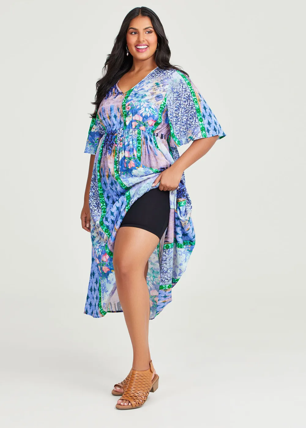 Natural Zinnia Summer Dress