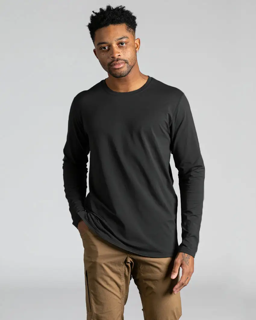 Long Sleeve: Lux Split Hem