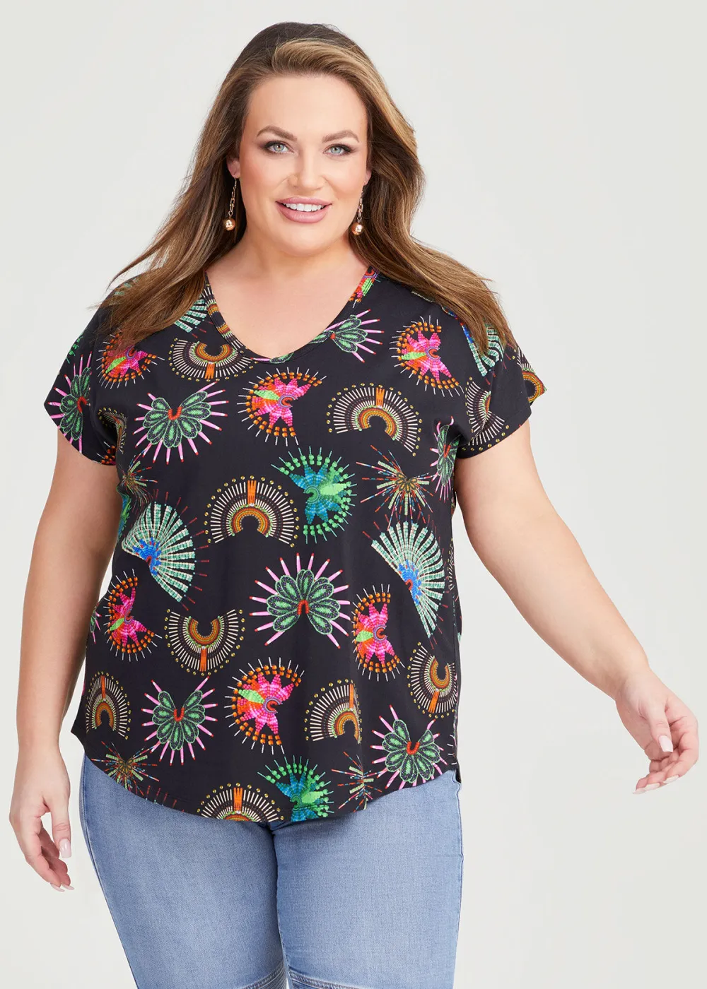 Cotton Tribal Print Top