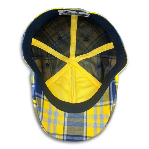 The Sweetwater Plaid Trainer Boston Scally Cap - Goldwater