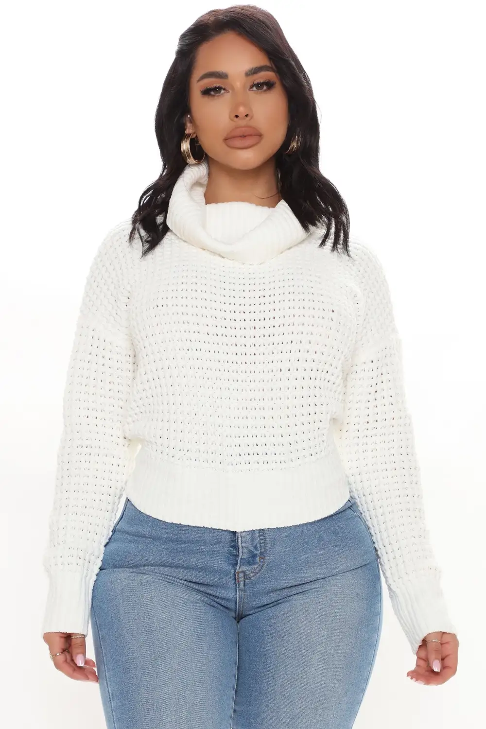 Cozy Days Turtleneck Sweater - Ivory