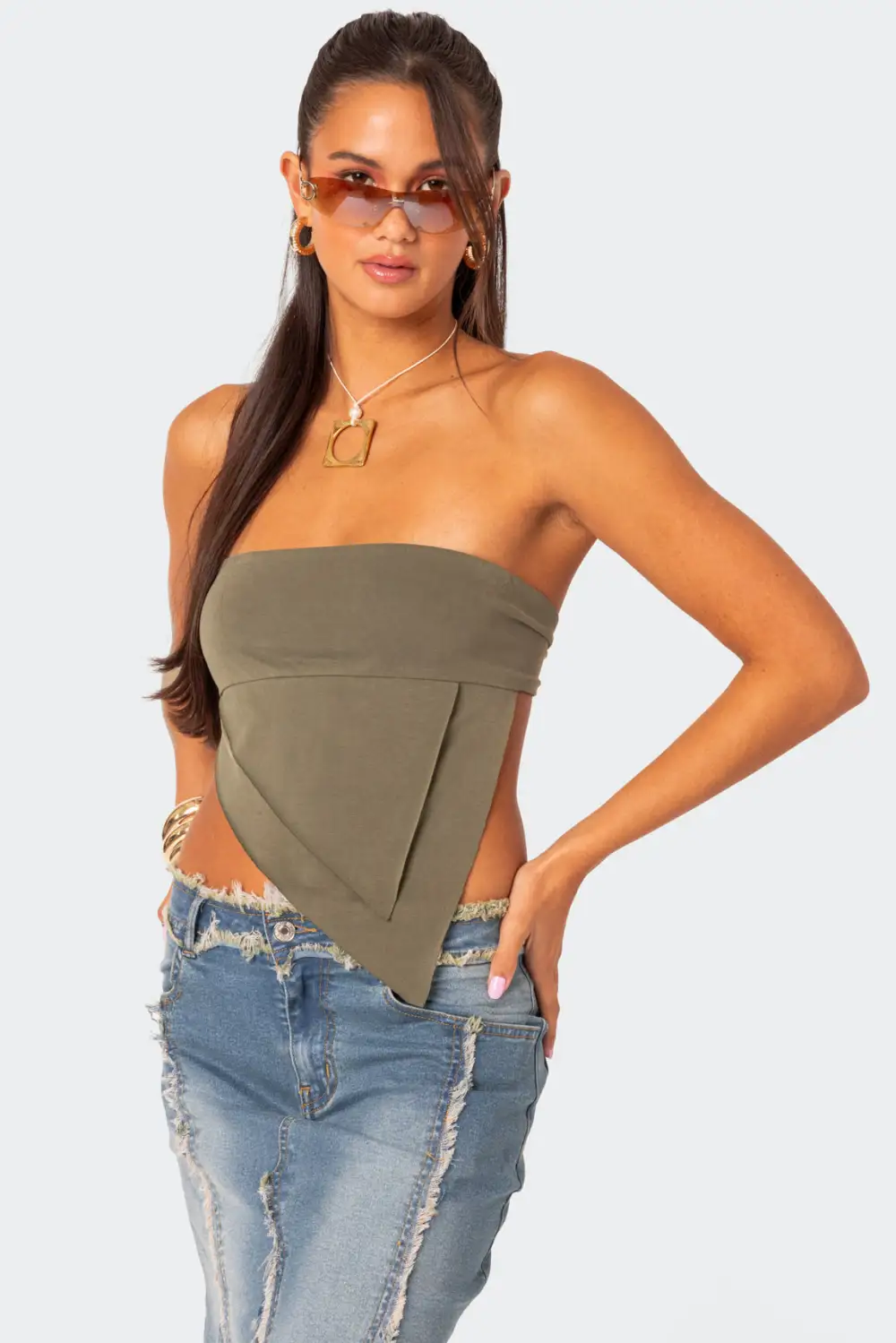 Patterson Layered Triangle Tube Top