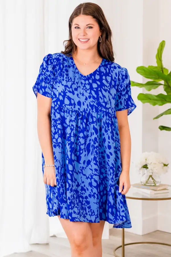 One By One Dress, Blue
