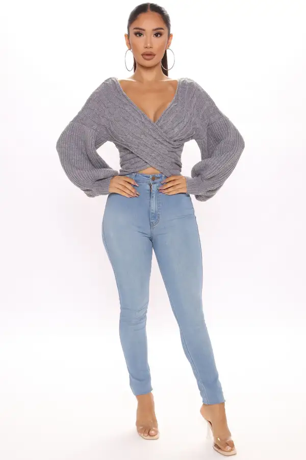 Keep It Chic Sweater - Grey