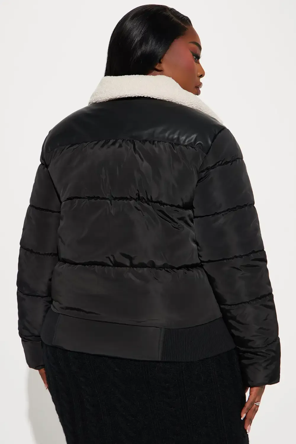Self Made Puffer Jacket - Black