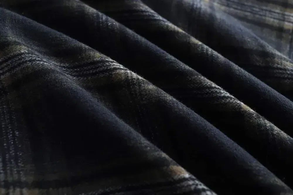 Women's Winter Elegant Warm Long Skirt Wool Maxi Skirts Elastic Waist A-Line High Waist Plaid Pleated Skirt S-3XL