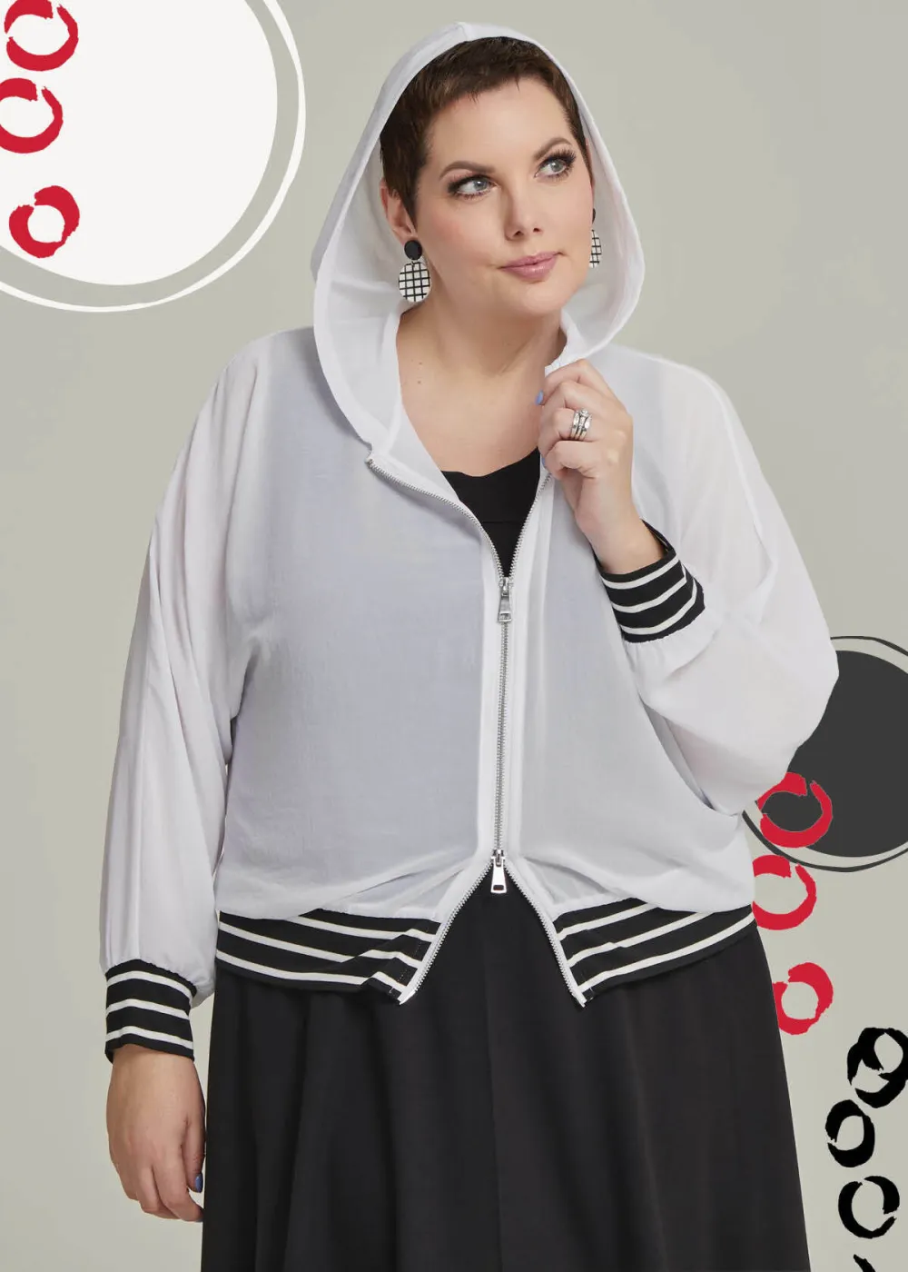 Chiffon Grecia Bomber Jacket