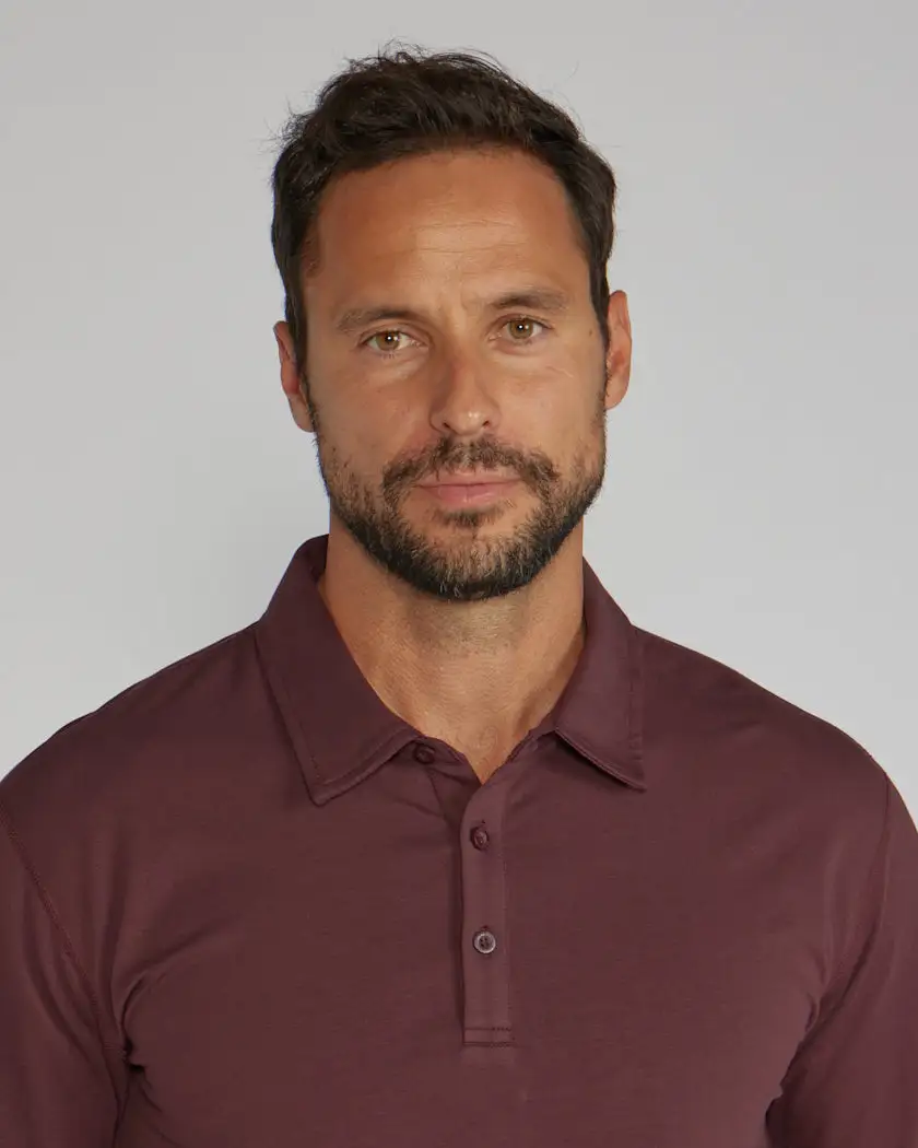Drop-Cut Long Sleeve: Lux Polo