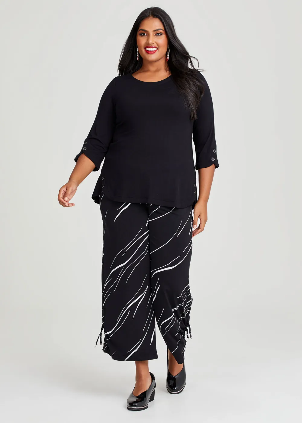 Scribble Wide Leg Pant