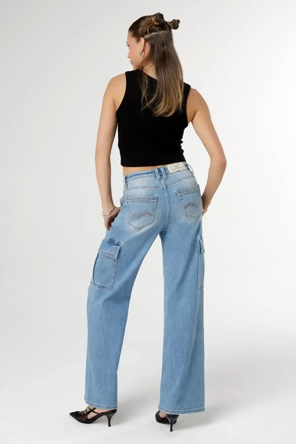 Sleek Denim Cargo