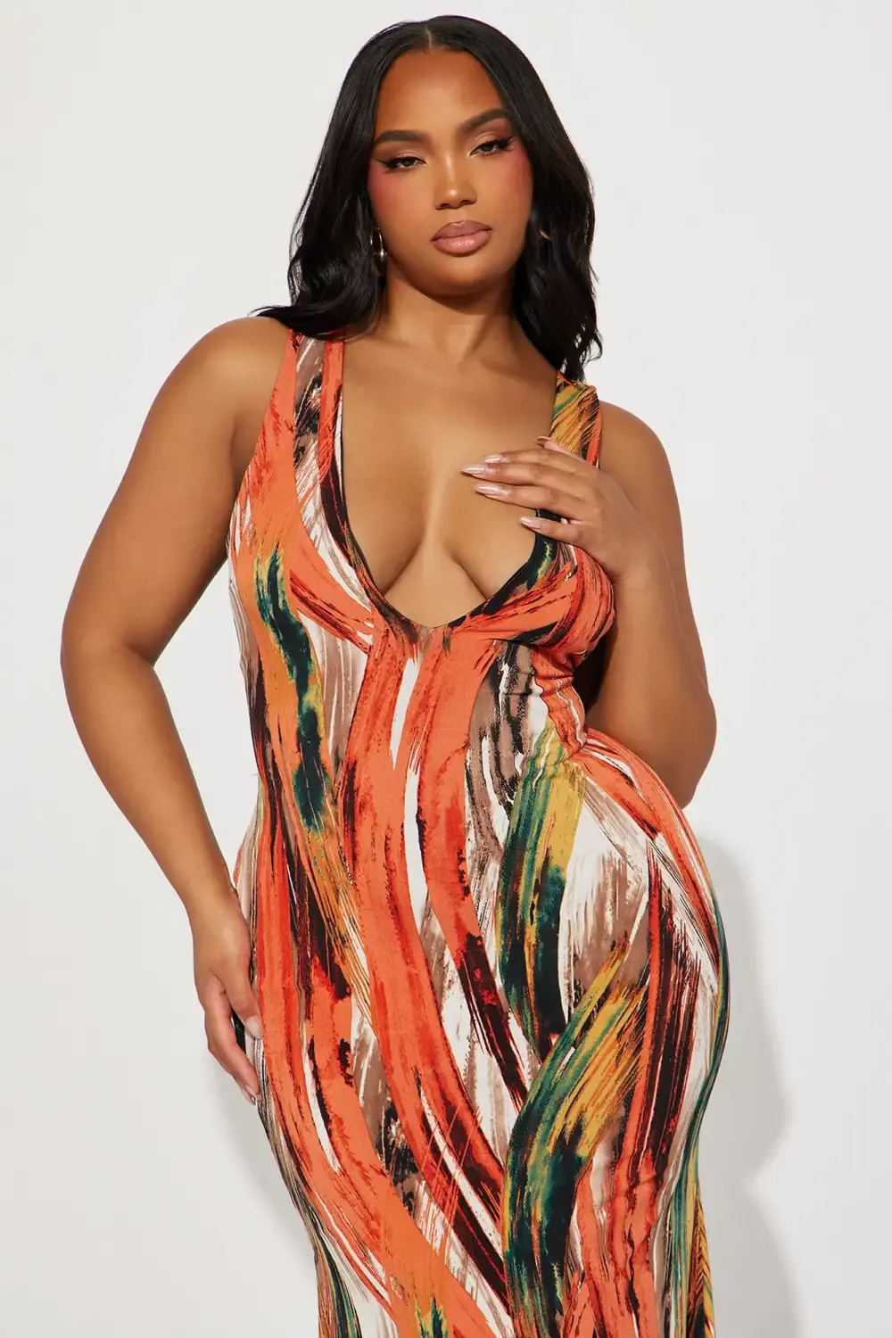 Jess Midi Dress - Multi Color