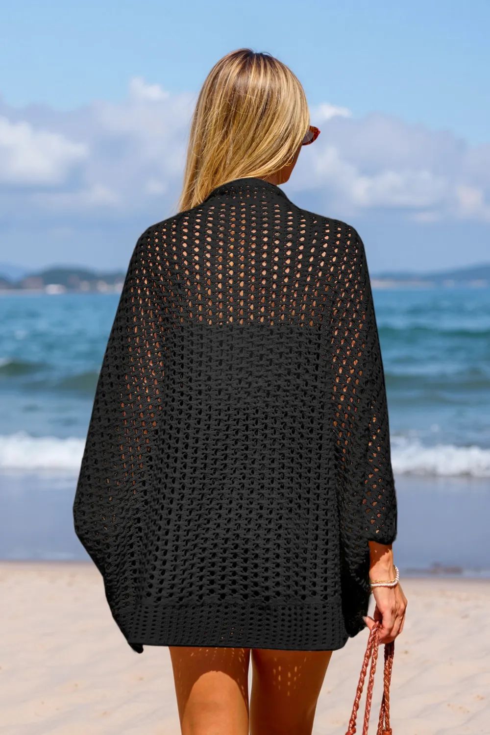 Cozy Cove Black Kimono