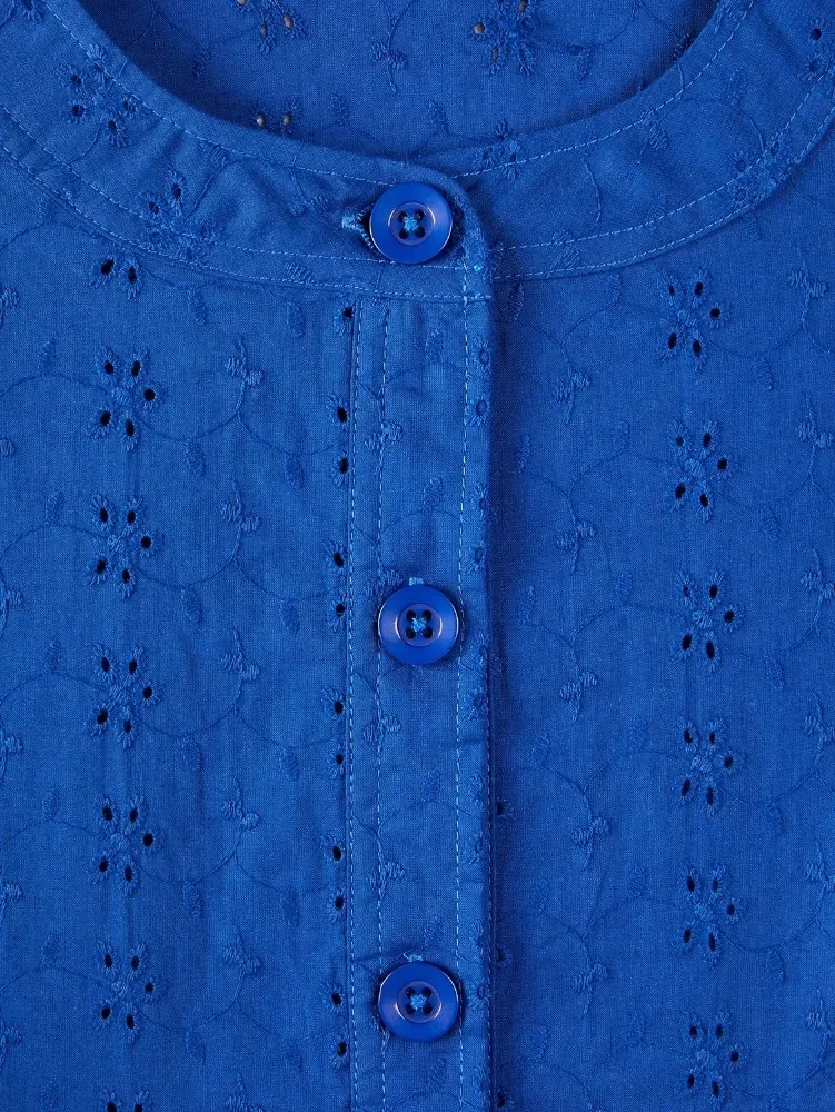 Pretty Eyelet Cotton Topper