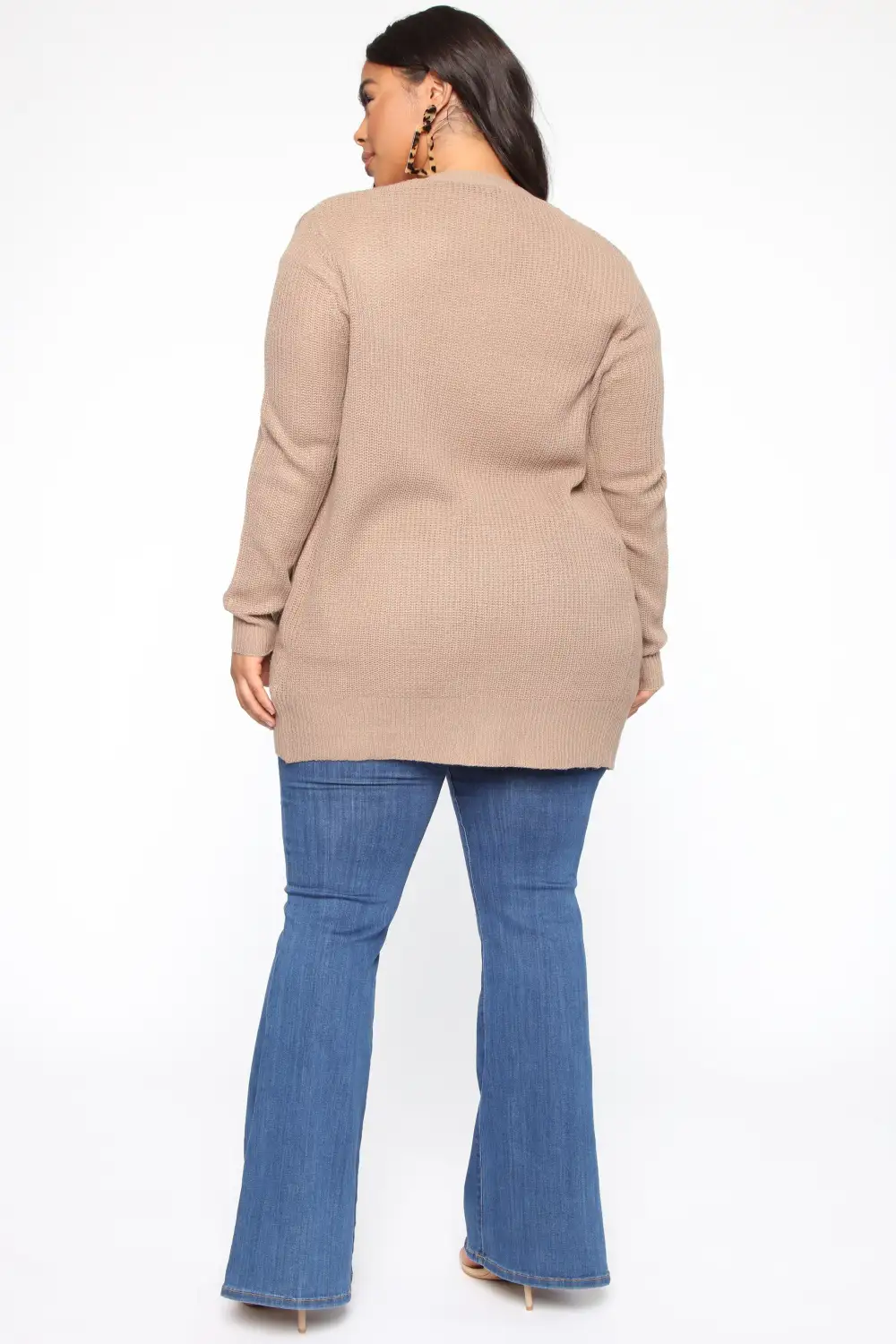 Zoe Two Pocket Cardigan - Khaki