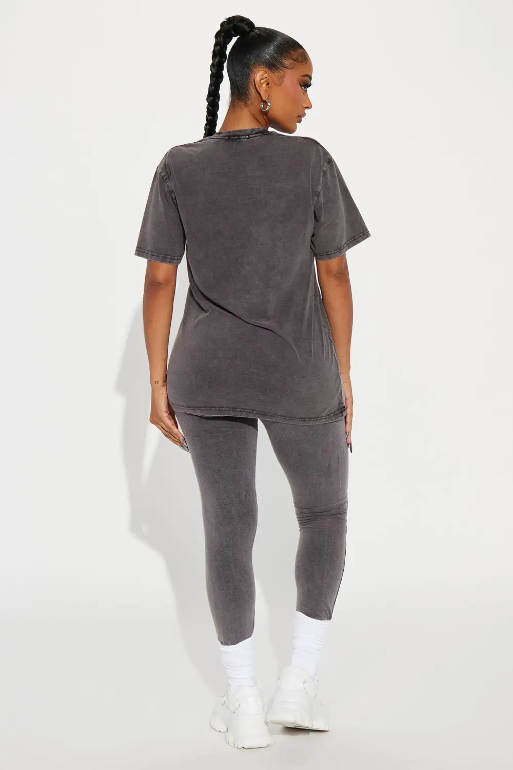 Brooklyn Mineral Wash Legging Set - Black
