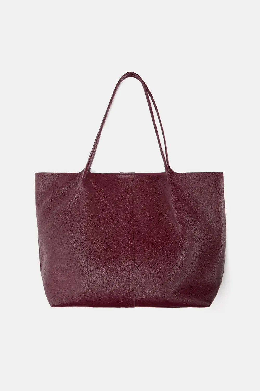 Bolso shopper efecto piel