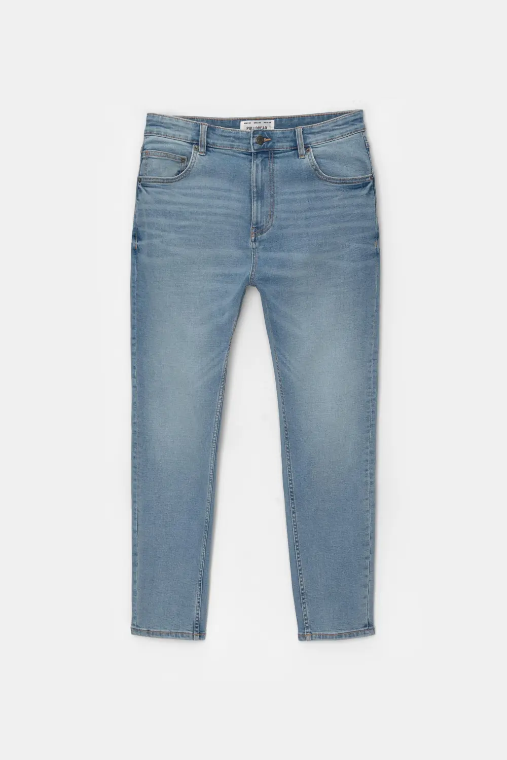 Washed carrot-fit jeans
