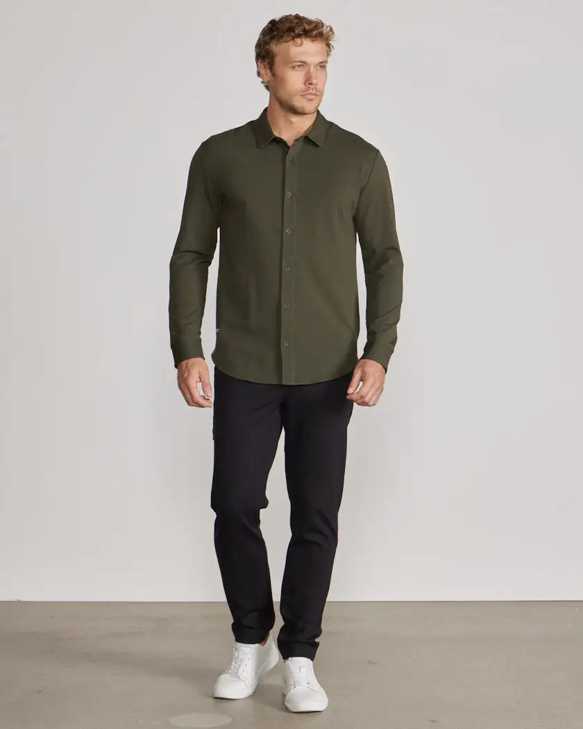 Lux Long Sleeve Button Down