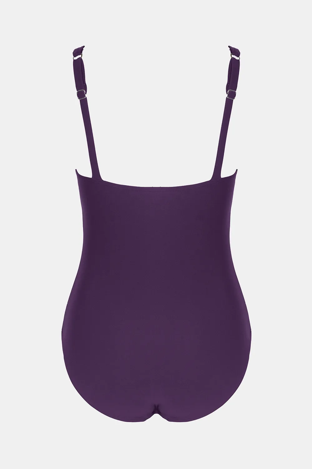 Plum Square Neck Tummy Control One-Piece