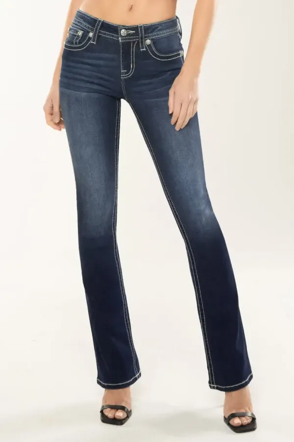 Holiday Floral Bootcut Jeans