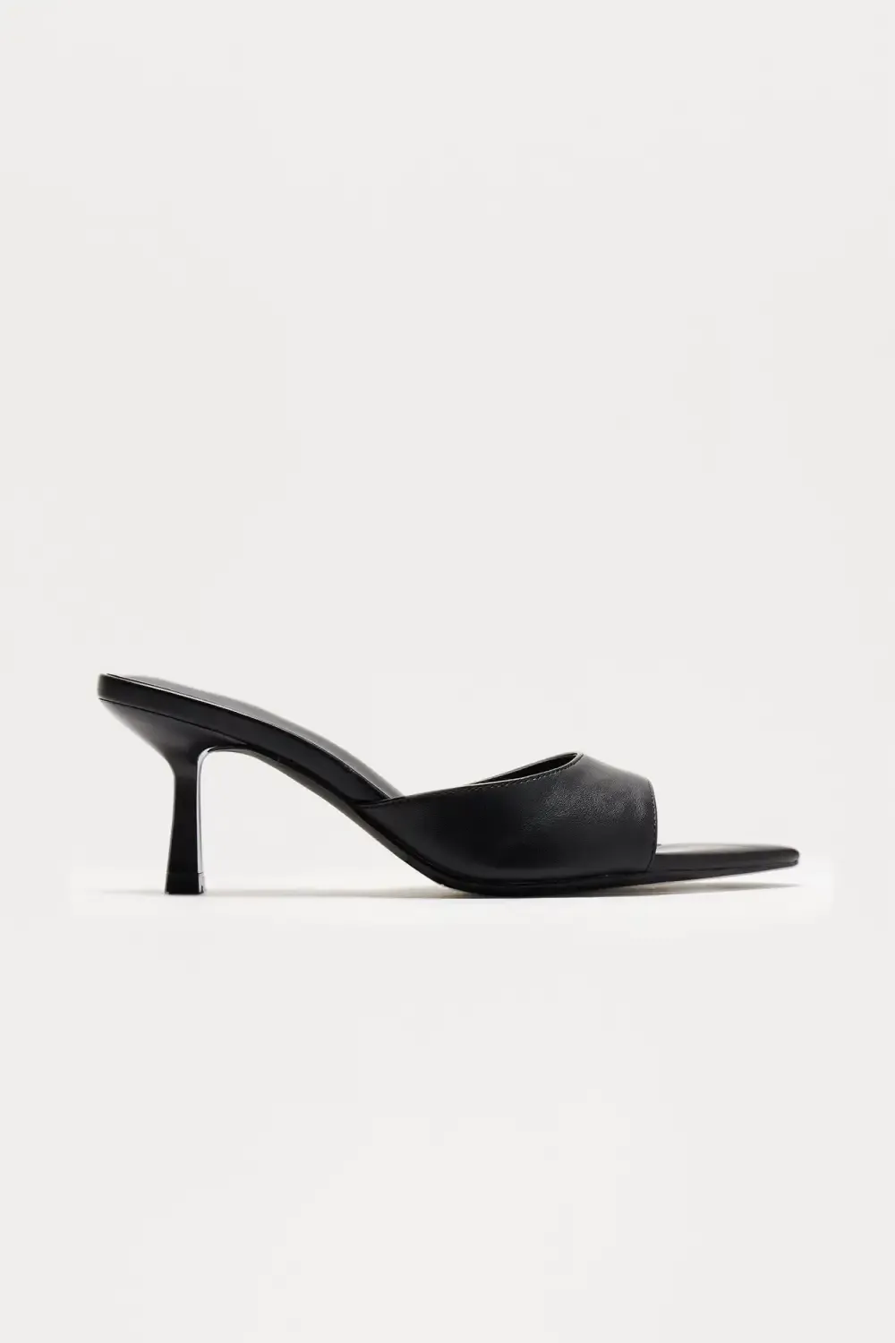 Only Have Eyes For You Heeled Mules - Black